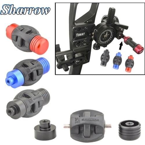 Archery Stabilizer Reduction Vibration Bow Sight Stabilizer Rubber for Compound Bow Hunting Shooting Sight Accessories Slingshot