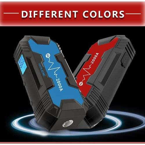 High Capacity 20000mah Power Station Peak Current 2000A Ultra Safety 12V Jump Starter With QC Port For Auto
