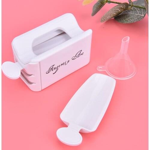 Acrylic Manicure Powder Recycling Storage Box Portable Infiltration Powder Container Double Layer French Powder Box Nail Tool