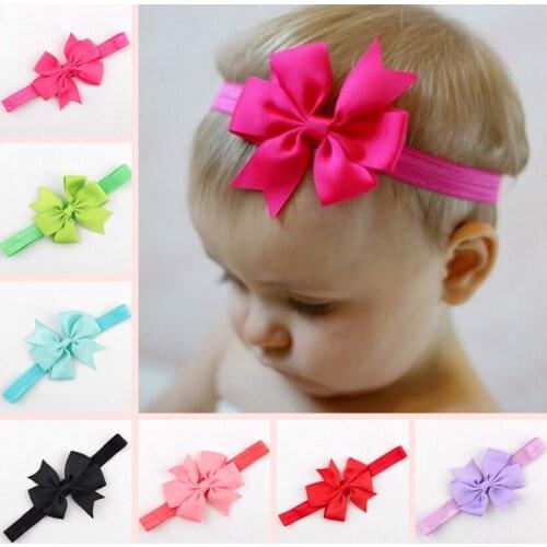 Yundfly 10pcs/lot Ribbon Bow Headband Baby Girls Bowknot Hair Bands Hair Bows Children Hair Accessories Photo Props