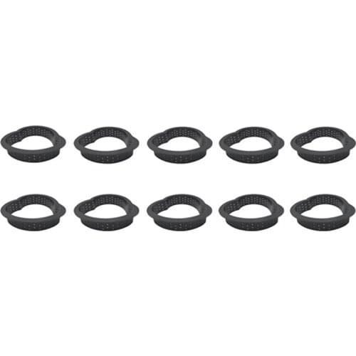 10 Pcs Heart Shape Tart Rings Heat-Resistant Perforated Cake Mousse Ring Non Stick Bakeware Mini Cake Mold Cake Ring