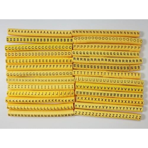 16mm2 EC-3 cable marker 0-9 different number colorful mixed A-Z 26 letters cable markers wire mark cable label in cable sleeves