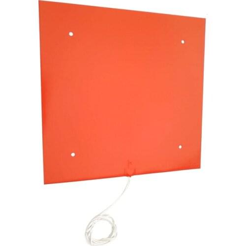 2000W 120V 500*500*1.5mm heat bed for CR-10S5 3d printer adhesive 1side 100k thermistor 4*10mm holes on pad 1000mm lead wire