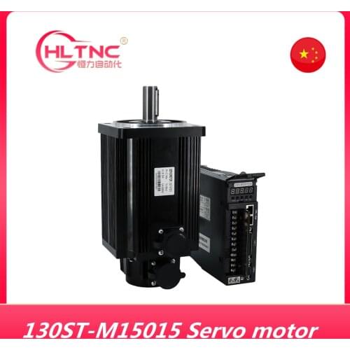 2.3KW 130ST-M10010 15N.M 1500rpm AC Servo Motor Kits CNC Sewing Machine Motor 2300w 130st m15015 Matched Driver With 3m Cable