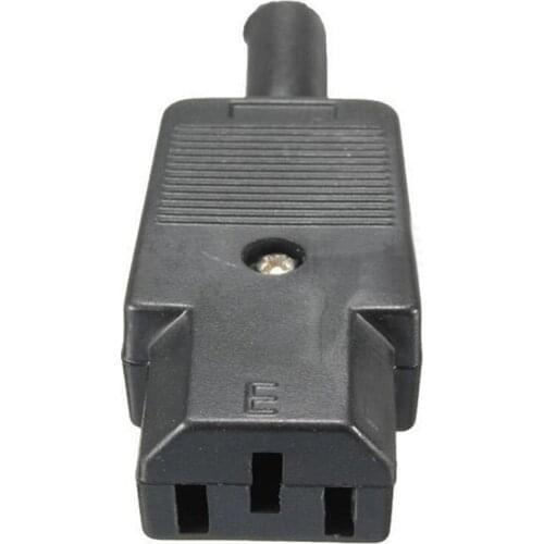 5PCS IEC 320 C13 Female Plug Adapter 3pin Socket Power Cord Rewirable Connector