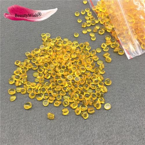 50g Yellow Keratin Glue Granules Beads Grains Hair Extensions yellow color glue beads