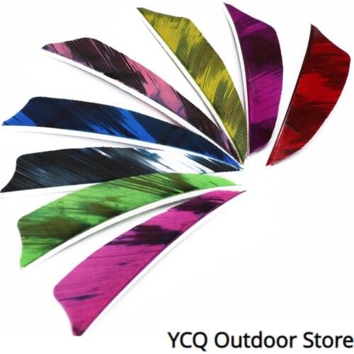 50pcs 3 inches Turkey Feather Fletching Arrow for DIY Archery Carbon Wooden Hunting/Shooting Arrow Accessories