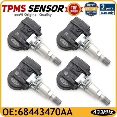 68443470AA Car TPMS Tire Tyre Pressure Monitoring System Sensor For DODGE DURANGO JEEP GRAND CHEROKEE 2020 2021 433Mhz