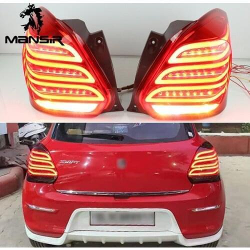 Car LED Tail Light For Suzuki Swift 2017 2018 2019 Rear Running Light Brake Reverse Lamp TurnningTaillight