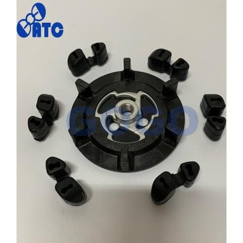 Auto air ac compressor clutch hub + rubber for 5SE09C 5SL12C 5SEU12C 6SEU14C 6SEU17C 7SEU17C