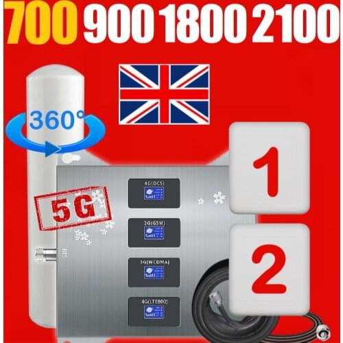 800 1800 2600 2100 UNIVERSAL 4g 4-Band Repeater signal Booster cellular Amplifier B20 B3 B1 B7 Russia Spain Europe tax ship free