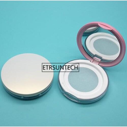 100pcs Travel Makeup Container Cosmetic Sifter Portable Plastic Powder Box Empty Loose Powder Pot With Mirror Loose Jar F3951