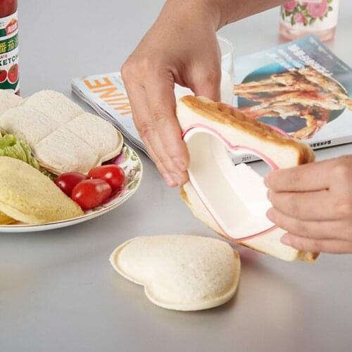 Sandwich Mold Love Heart Shaped Bread Toast Making Mold Mould Toast Cutter Sandwiches Maker Tool Kitchen Accessories