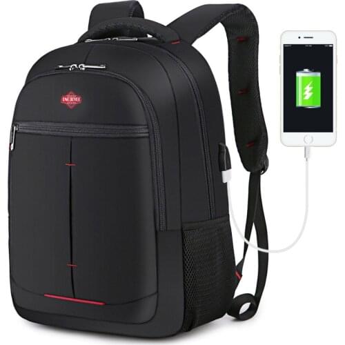 Classical Backpack Men Waterproof Business Backpack 15.6 Inch School Bags Laptop Backpacks Male Bagpack USB Charging Travel