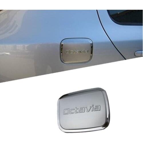 Stainless steel fuel cap for Skoda Octavia 2007-2017, car-styling tank cover modification protect trim decorate cover stickers