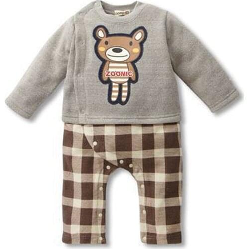 Cute Newborn Baby Girl Boy Clothes Bear Tops T-shirt Pants Jumpsuit Casual Long Sleeve Outfits Set Autumn Infant Clothing