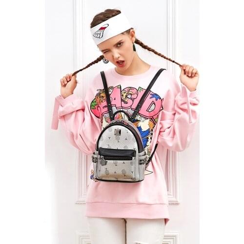 FULANPERS Mini Backpack Female School Bags small Backpack For Teenage Girls 2020Fashion Women Backpack Bags Ladies White&Black