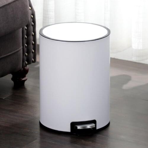 Modern Cover Trash Can Kitchen Creativity Minimalist Trash Can Bedroom Living Room Poubelle De Cuisine Kitchen Storage BC50LJT