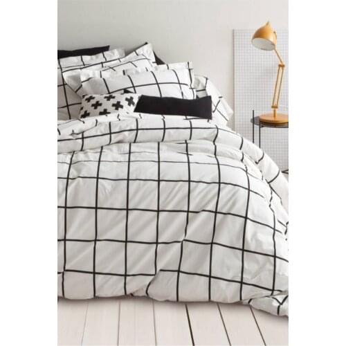 Ranforce Square Single Duvet Cover Set Women Men Young Colorful Kid Quality Stylish Gift Convenient Home Bedroom Sleep Nice