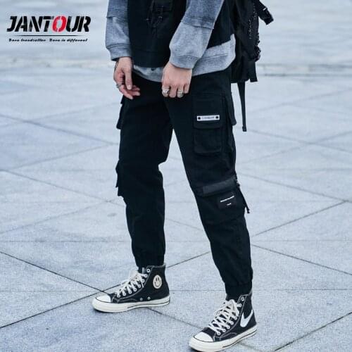 Autumn Winter Erkek Giyim Pantalon Streetwear Pantalon Cargo 2020 Fashions Casual Pants Black Army Green Trousers Size M-3XL