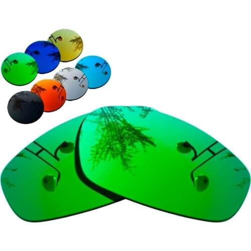100% Precisely Cut Polarized Replacement Lenses for Split Jacket Sunglass Green Mirrored Coating Color- Choices