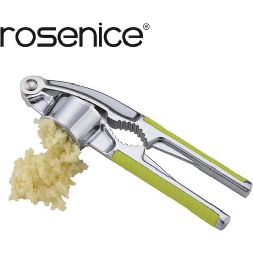 ROSENICE Garlic Press Ginger Press Mincer Crusher Chopper Garlic Press Crusher with Walnut Open Tools