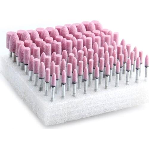 3mm Grinding Head Abrasive Stone Point Metal Wood Polishing Wheels For Dremel Rotary Tools 100pcs