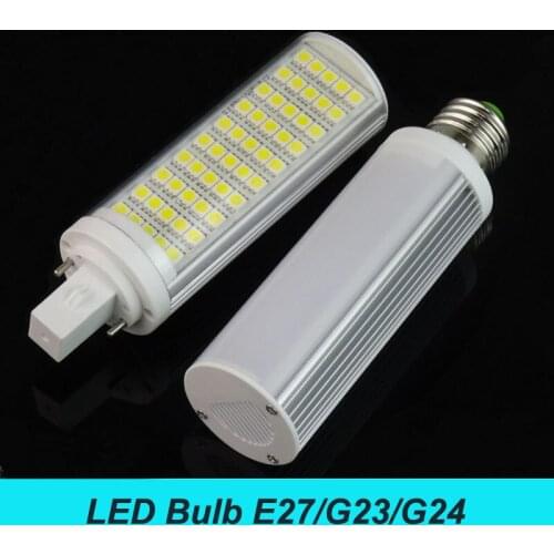 E27 LED Bulb AC90-240V 3000K 4500K 6000K G23 G24 lampada led