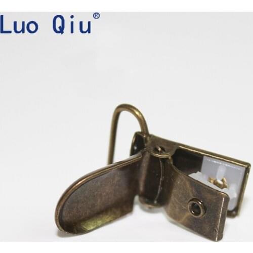 Garment Clip practical Webbing clip pacifier clip metal U shape 35*20mm Bronze Suspender Clips for Trousers 50 pcs/lot