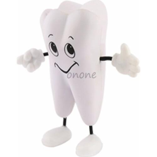 1pcs Tooth Figure Squeeze Toy Soft PU Foam Teeth Model Shape Kawaii Dental Clinic Dentistry Dentist Gift