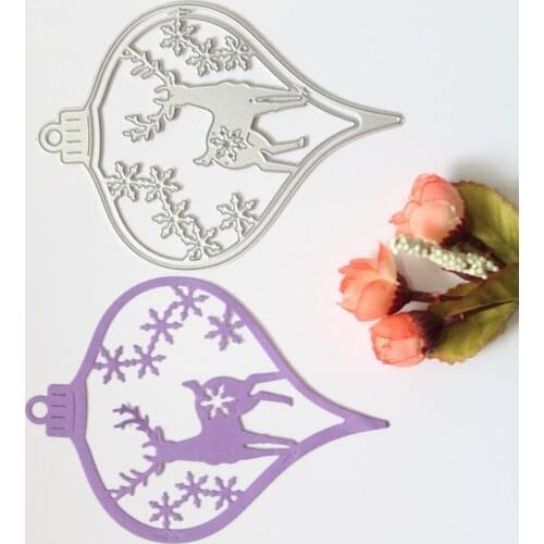 1Pcs Christmas Fawn Metal Cutting Dies For DIY Scrapbooking Photo Album Embossing Paper Cards Decorative Crafts