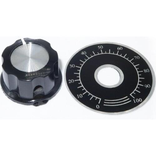 10 sets A03 dial knob + MF-A03 bakelite knob with scale plate sheet scale digital potentiometer In Stock