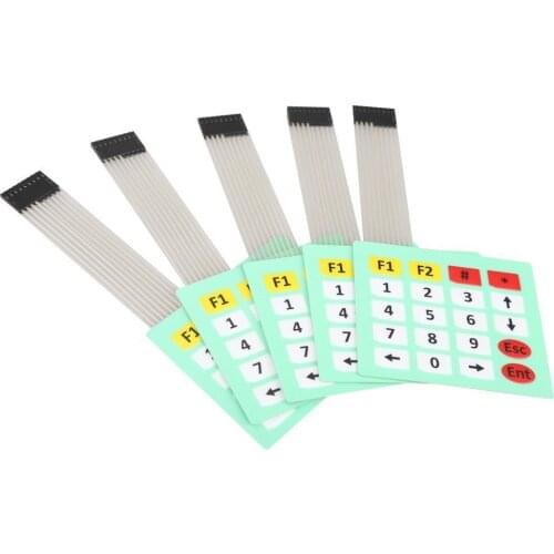 2PCS 4x5 Matrix Array 20 Key Membrane Switch Keypad Keyboard 4*5 Keys For Arduino