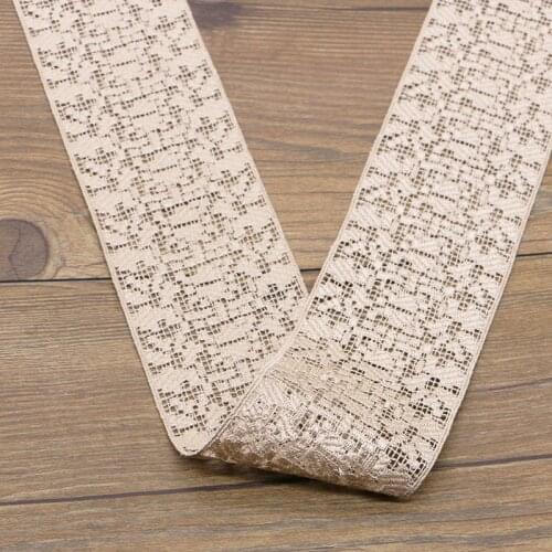 3 yards wide 6.7cm Khaki pure cotton lace with hand DIY accessories lace sewing decorative lace fabric