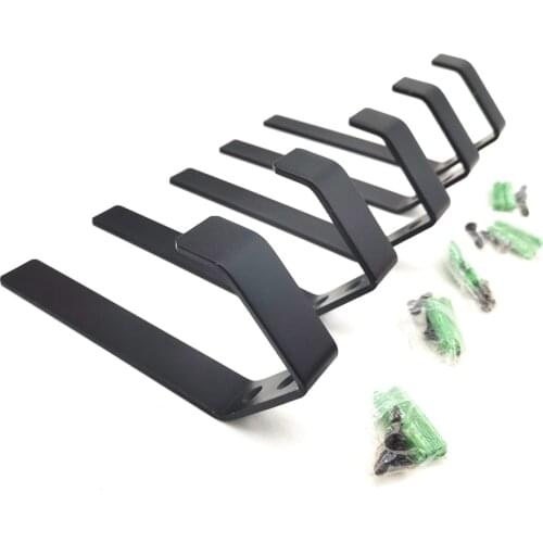 5pcs/lot Motorcycle Helmet Holder Hook Jacket Cloth Hanger Wall Mount Rack Black Steel