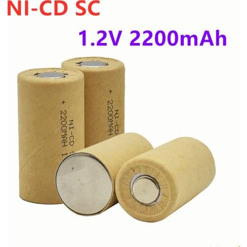 Original New Ni-Cd SC rechargeable battery, 2200mAh, SC, 1.2V, used for Bosch Motian screwdriver, electric drill, electric tool