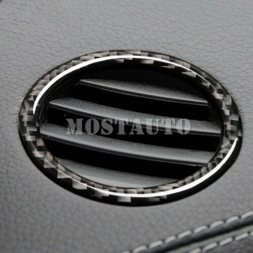 For Benz ML W166 2012-2015 GL X166 2013-2015 Carbon Fiber Dashboard Side Air Vent Cover 2pcs Car Accessories Interior Car Decor