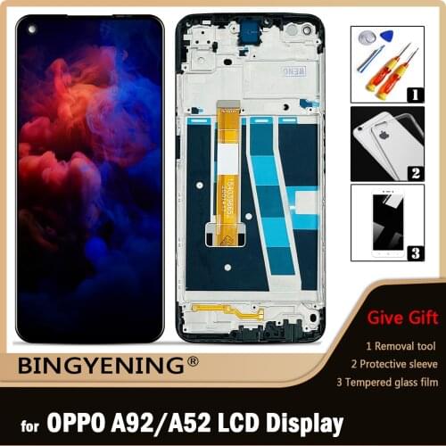 For 6.5 inch OPPO A52 CPH2061 CPH2069 Full LCD Display Touch Screen Digitizer Assembly With Frame For OPPO A92 CPH2059