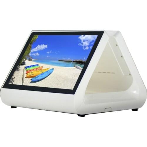 Dual screen 12 inch EPOS all in one Windows POS machine Capacitive touch cash register For restaurant