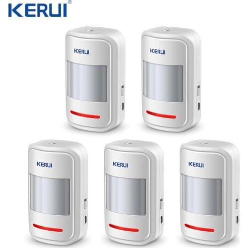 Kerui 5pcs 3pcs Rechargeable 5V USB 433MHz Wireless PIR Sensor Motion Detector For GSM PSTN Security Alarm System