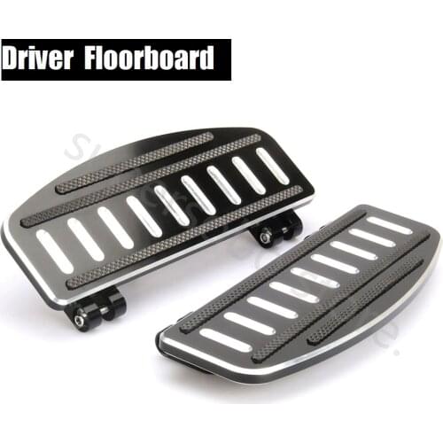 CNC Driver Footboard Insert Kit for harley Touring 86-18 floorboards Softail 86-18