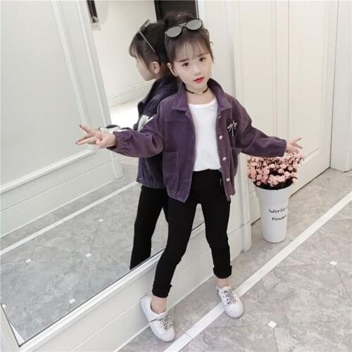 New Sale 2t 4 6 8 10 12 Kids Girls Wear Baby Girl Coats Kids Spring Autumn Outwear Fashion Children Jackets Coat Girls Clothes