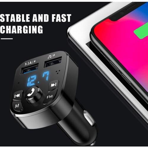 Multi-function car MP3 player FM Bluetooth receiver car music U disk supplies double USB car fast charge