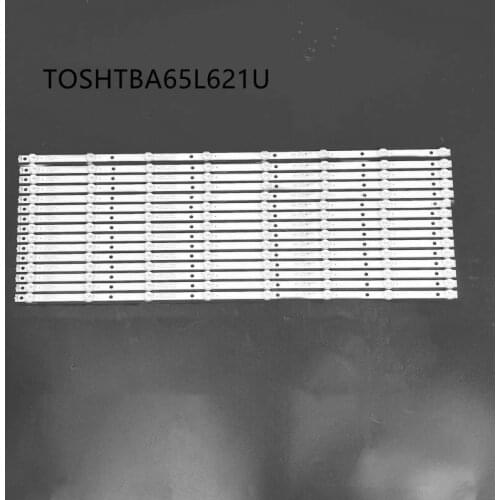 100% New 15pcs/Kit LED strips for TOSHIBA 65 TV 65L621U Rev.A