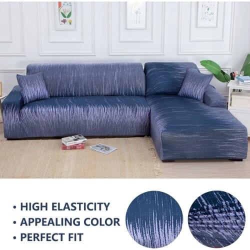 Please order 2 pieces Sofa Cover if is L-shaped Sofa Geometric Couch Cover Elastic Sofa Cover for Living Room Pets Chaise Longue