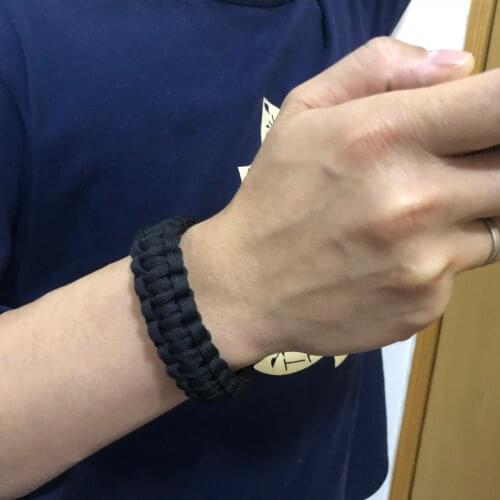 Adjustable Military Survival Emergency 550 Paracord Bracelet 7 stands Parachute Cord Bracelet For Camping Hiking survive kits