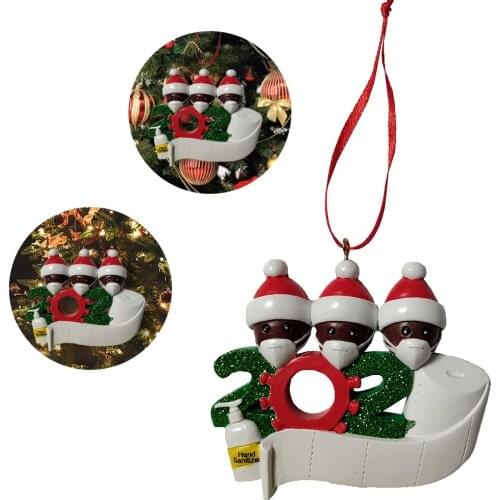 Christmas Ornament Family Writable Xmas Tree Hanging Figurine Holiday Home Decorating Gift