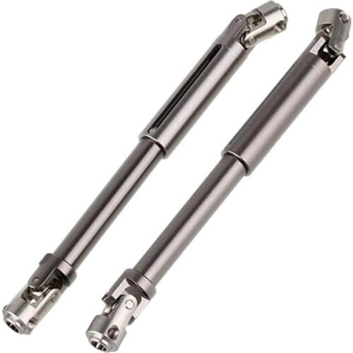 Retail 2pcs Scx10 Steel Universal Drive Shaft With Cvd 90-115mm For 1/10 Scale Models Rc Car Axial Crawler Tf2 Trx4