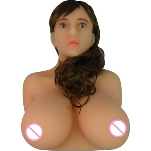 Sex doll rubber woman skeleton toy sex shop Blowjob doll head male masturbation sexy torso toy huge boobs