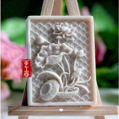 Silicone Soap Making Mould Lotus flower cake decoration Silicone Craft silicone soaps mould DIY Candle Resin Mold mousse mold